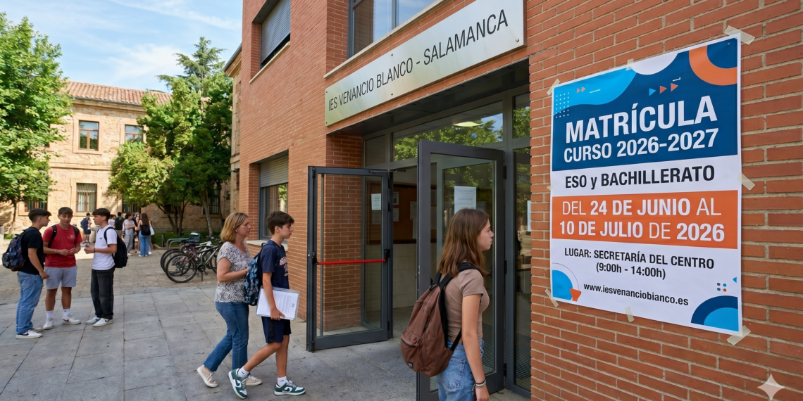 Matrícula ESO y Bachillerato: 24 de junio al 10 de julio
