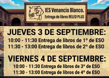 Entrega de libros RELEO, 3 y 4 de septiembre