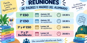 Reuniones de inicio de curso con familias de ESO y Bachillerato